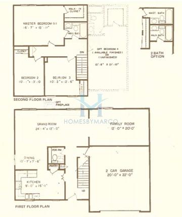 Photos of the Brentwood model in the Cambridge Country subdivision in Mundelein, IL