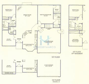 Photos of the Westbury model in the Boone Creek subdivision in McHenry, IL