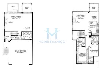 Photos of the Madison model in the Herons Landing subdivision in Bartlett, IL