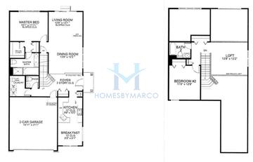 Photos of the Jefferson model in the Herons Landing subdivision in Bartlett, IL