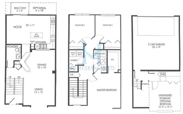 Photos of the Cottonwood model in the Timber Oaks subdivision in Joliet, IL