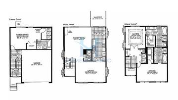 Photos of the Virginia model in the Waters Edge subdivision in Grayslake, IL