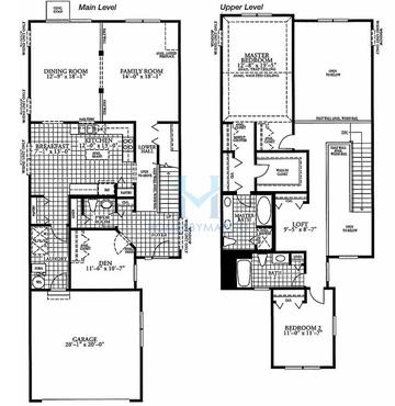 Photos of the Washington model in the Waters Edge subdivision in Grayslake, IL