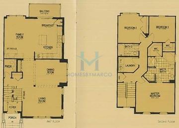 Photos of the Catalina model in the Port Clinton Place subdivision in Vernon Hills, IL
