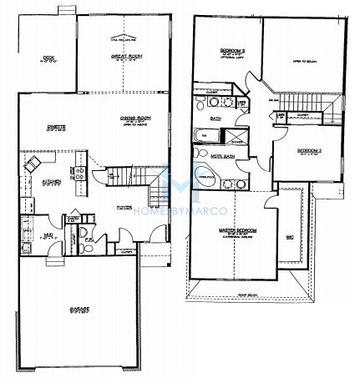 Photos of the Hampton model in the Villas at Bull Valley subdivision in Woodstock, IL