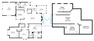Photos of the Amherst model in the Academy Woods subdivision in Lake Forest, IL
