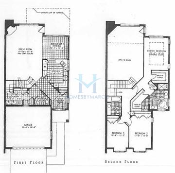 Photos of the Newport model in the Royal Ridge subdivision in Northbrook, IL