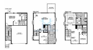 Photos of the Carolina model in the Waters Edge subdivision in Grayslake, IL