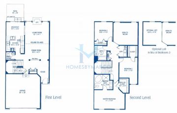Photos of the Amhurst model in the Princeton West subdivision in Elgin, IL