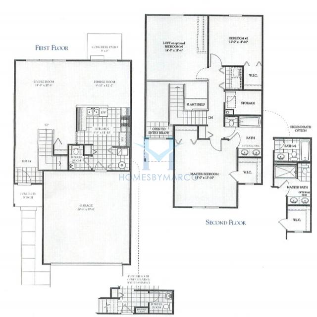 Photos of the Oak model in the Painted Lakes subdivision in Lake Villa, IL