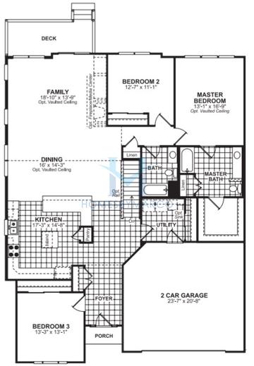 Photos of the Denali model in the Patriot Place subdivision in Bolingbrook, IL