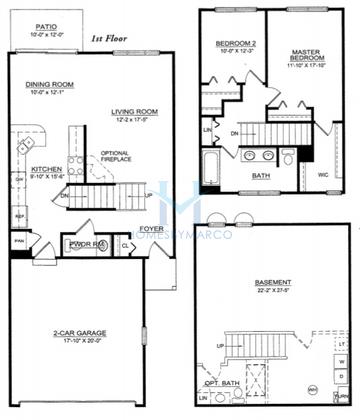 Photos of the Argyle model in the Millenium Lakes subdivision in Tinley Park, IL