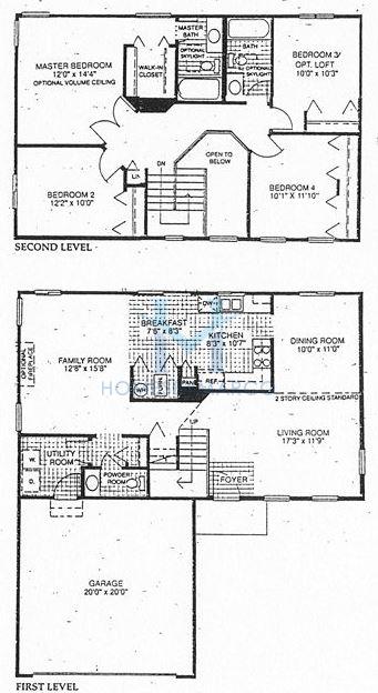Photos of the Exmoor model in the Lakewood Streams subdivision in Streamwood, IL