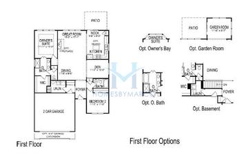 Photos of the Bennett model in the Grand Dominion subdivision in Mundelein, IL