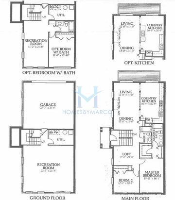 Photos of the Fullerton model in the Astor Place subdivision in Wheeling, IL