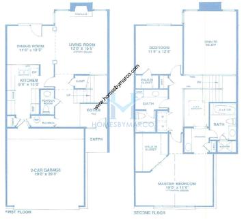 Photos of the Autry House model in the Ethans Glen subdivision in Palatine, IL