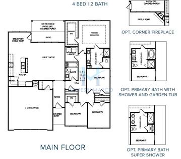 Photos of the Madison model in the Sutton's Landing subdivision in Statham, GA