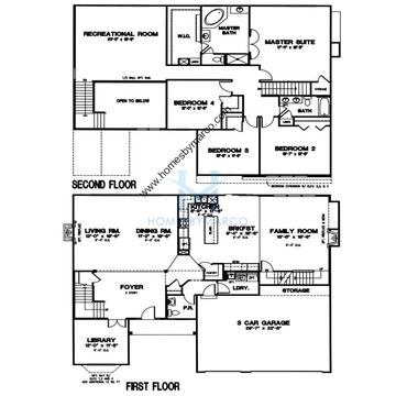 Photos of the Remington model in the Century Trace subdivision in Plainfield, IL