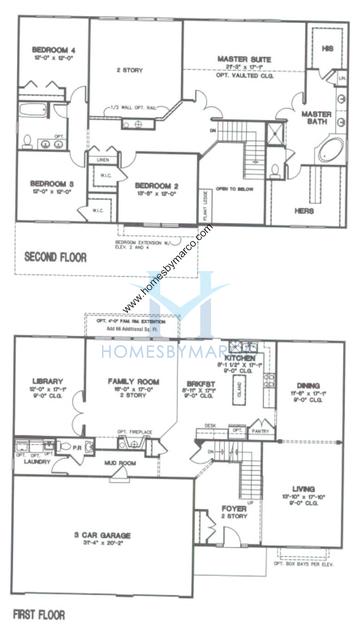 Photos of the Devonshire model in the Century Trace subdivision in Plainfield, IL