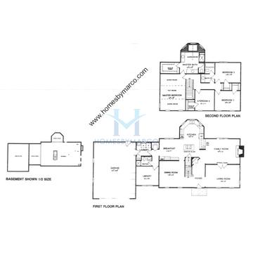 Photos of the Fairchild model in the Stone Fence Farms subdivision in Vernon Hills, IL