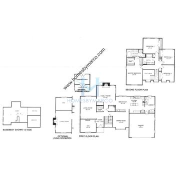 Photos of the Ellington model in the Stone Fence Farms subdivision in Vernon Hills, IL