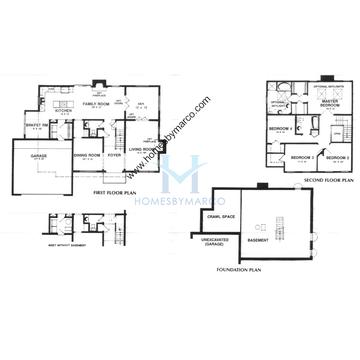 Photos of the Calton model in the Stone Fence Farms subdivision in Vernon Hills, IL