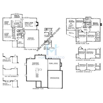 Photos of the Elmwood model in the Cedar Creek subdivision in Lake Zurich, IL