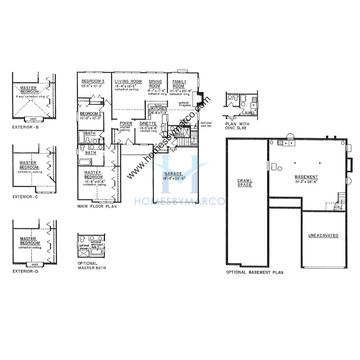 Photos of the Amberwood model in the Cedar Creek subdivision in Lake Zurich, IL