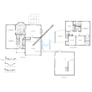 Photos of the Sutton model in the Bristol Trails subdivision in Lake Zurich, IL