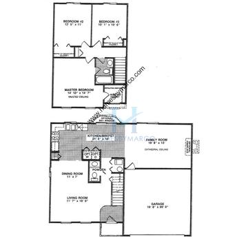 Photos of the Heritage model in the Westgate subdivision in Gurnee, IL