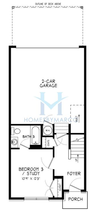 Photos of the Kaufman model in the East Park Village subdivision in Kennesaw, GA