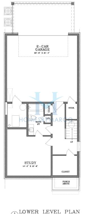 Building 1 model in Croft, Marietta, GA, built by Bercher Homes