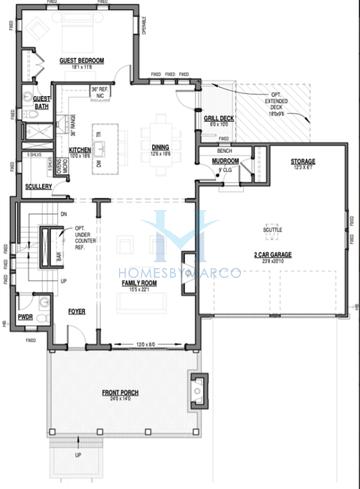 Custom 1 model in Barrington Place, Roswell, GA, built by Brightwater Homes