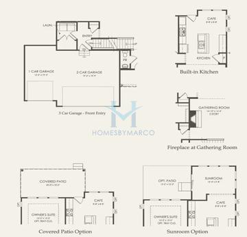 Photos of the Harrison model in the Harvest Gate at Southbury subdivision in Oswego, IL