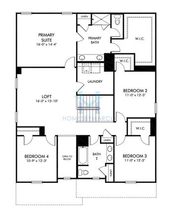 Johnson Basement model in Parkside at Grayson, Grayson, GA, built by Meritage Homes
