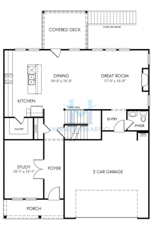 Photos of the Dakota Basement model in the Vistas at Towne Mill subdivision in Canton, GA