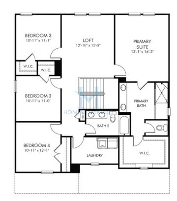 Dakota Basement model in The Woods at Dawson, Dawsonville, GA, built by Meritage Homes
