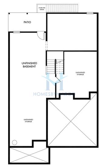 Manchester Basement model in Martin Springs, Lawrenceville, GA, built by Meritage Homes