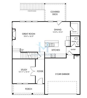 Photos of the Brentwood Basement model in the Ivey Township subdivision in Dallas, GA