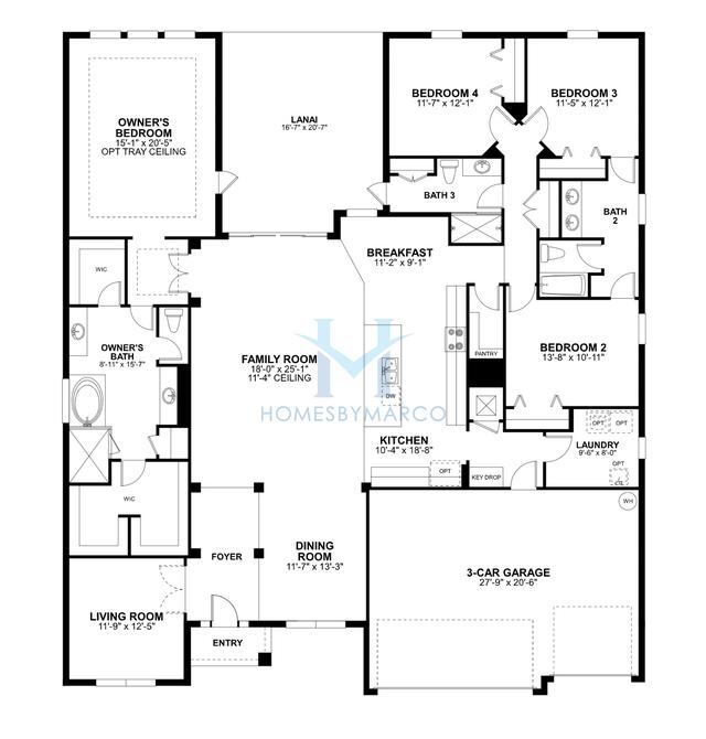 Photos of the Brookhaven Fl model in the Francisco Park subdivision in Oviedo, FL