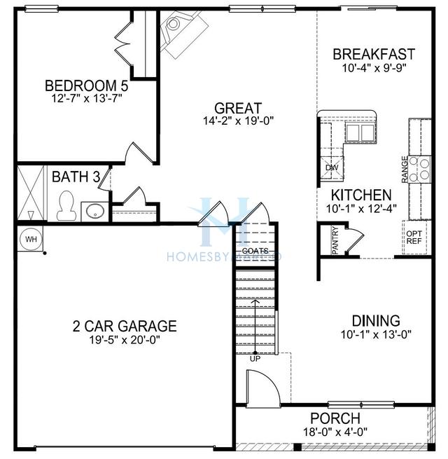 Charleston model in Northlake Landing, Charlotte, NC, built by D.R. Horton