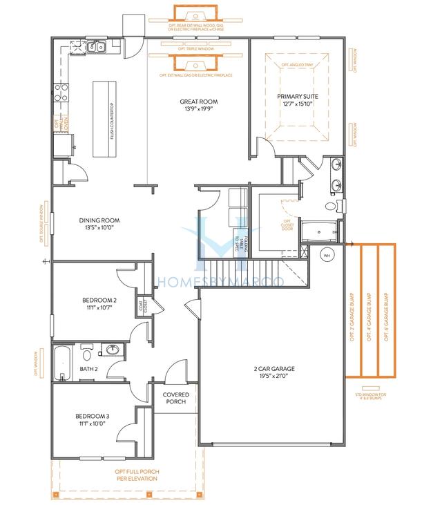 Declan model in Mooreland Oaks, Mount Holly, NC, built by True Homes