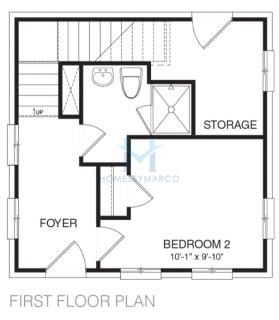 Photos of the Urban Bungalow model in the West Midtown subdivision in Atlanta, GA