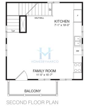 Urban Bungalow model in West Midtown, Atlanta, GA, built by Empire Communities