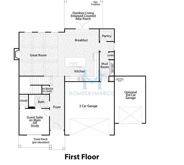 Photos of the Sidney model in the The Reserve At Lanier subdivision in Buford, GA