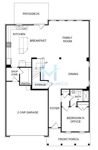 Photos of the Montgomery model in the Millcroft subdivision in Buford, GA