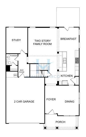 Photos of the Calhoun model in the Millcroft subdivision in Buford, GA