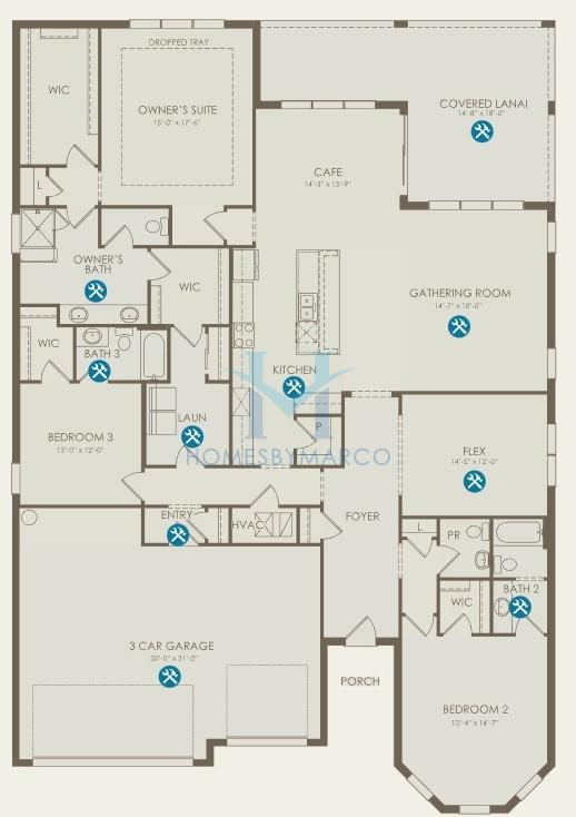 Photos of the Renown model in the Del Webb Bexley subdivision in Land O' Lakes, FL
