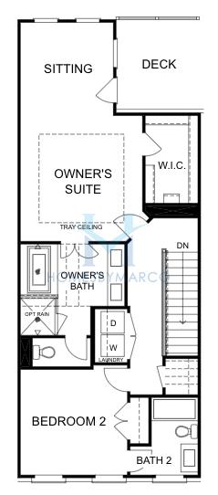 The Childress model in Towns on Thompson, Alpharetta, GA, built by The Providence Group