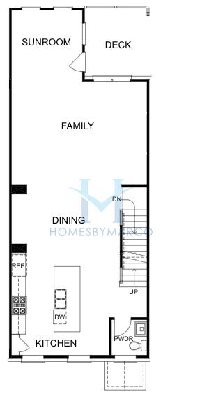 The Childress model in Towns on Thompson, Alpharetta, GA, built by The Providence Group